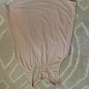 Lululemon love tank size 4 tan white stripes